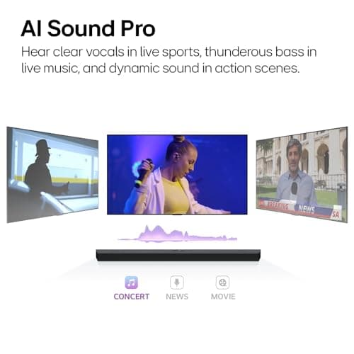 LG S40T 300W 2.1 Channel Dolby Digital, DTS Digital Surround, AI Sound Pro, Wow Interface Soundbar with HDMI, USB & Bluetooth Connectivity (Black) 5