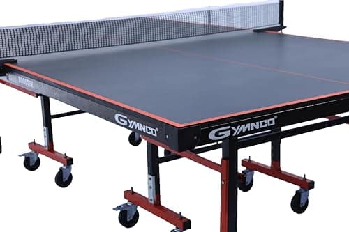 GYMNCO BoosterTable Tennis Table with Levellers Top 19 mm (E-1 Grade TT Table with 2 TT Racket, Cover & Balls)(19 MM New Booster) (Black) 3