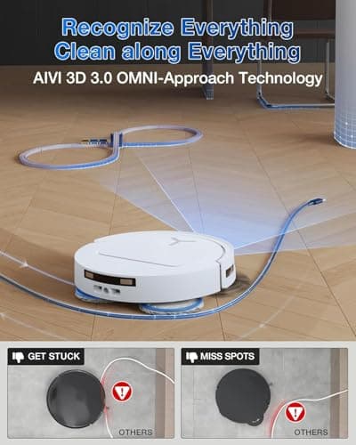 ECOVACS Deebot T50 PRO Omni 2-in-1 Robot Vacuum Cleaner & Mop, New Launch, 15000Pa Suction, 6400mAh Battery, 8.1cm Ultra-Thin, ZeroTangle 2.0, AIVI 3.0 Obstacle Avoidance, Auto Wash/Dry/Refill, 320Min 4