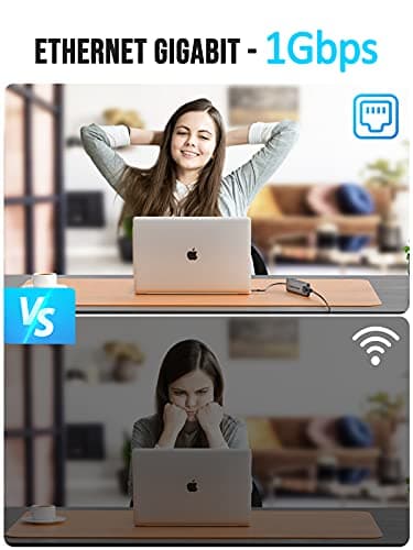Lemorele USB-C Hub for Laptop with 4K HDMI Port | 9-in-1, 100W PD, Gigabit Ethernet, 3 USB 3.0 + USB-C Data Ports, SD/TF Card Reader, Compatible with HP/Lenovo/Dell Laptops 5