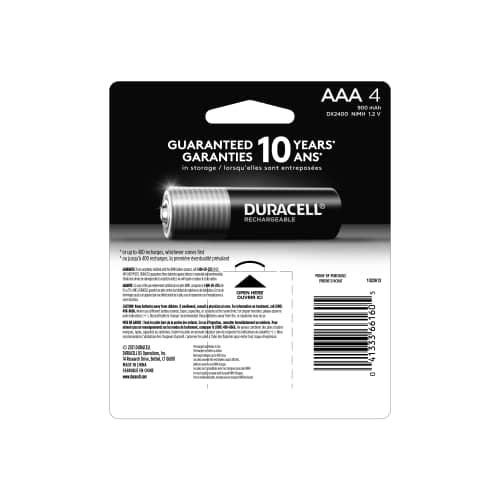 Duracell Rechargeable AAA Batteries - 4 Count 2