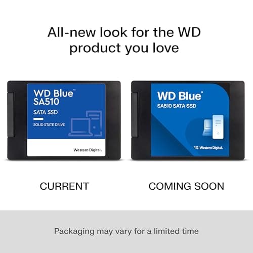Western Digital WD Blue SA510 SATA 1TB, Up to 560MB/s, 2.5 Inch/7 mm, 5Y Warranty, Internal Solid State Drive (SSD) (WDS100T3B0A) 5