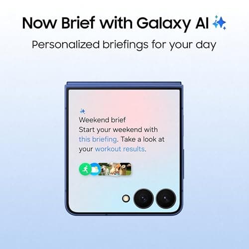 Samsung Galaxy Z Flip7 5G Smartphone with Galaxy AI (JetBlack, 12GB RAM, 256GB Storage), Ultra Sleek Design with 50MP High-Resolution Camera, Exynos 2500, Google Gemini 5