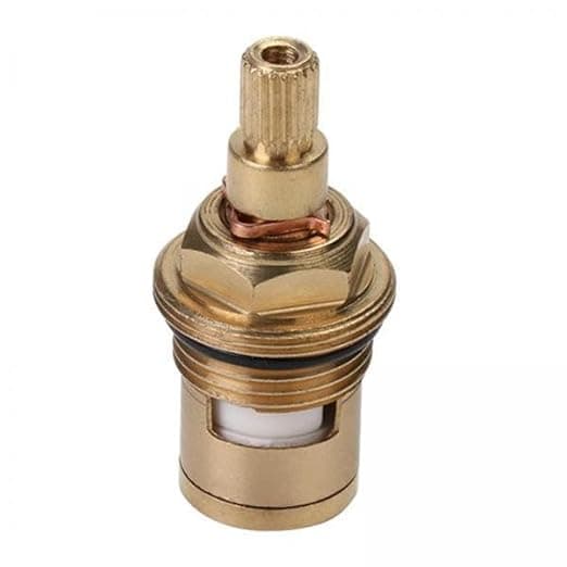 3xBrass Replacement Tap Ceramic Disc Cartridge for Kitchen Red Anti-clockwise| Plumbing Pipe Fittings | Universal Fitting
