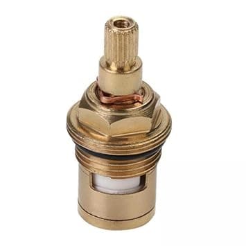 6xBrass Replacement Tap Ceramic Disc Cartridge for Kitchen Red Anti-clockwise| Plumbing Pipe Fittings | Universal Fitting