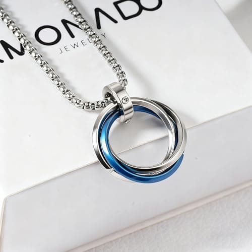 MIAMI Anti Tarnish Stainless Steel Rocky Locket Neck Chain for Man | Stylish Pendant for men Necklace | Jewellery Accessories for Boys | Jewelry | Gifts for Boyfriend & Husband | Valentine Gift -28 5