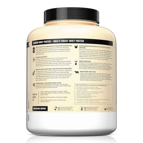 avvatar PERFORMANCE WHEY PROTEIN | 2Kg | Caramel Creme Flavour | 26g protein | 57 servings 3