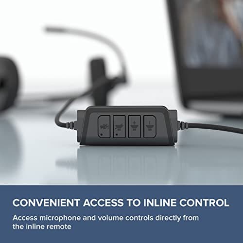 Creative HS-220 USB On-Ear Headset with Noise-Cancelling Condenser Boom Mic, Inline Mic Mute/Volume Control, Plug-and-Play for Video Calls 3
