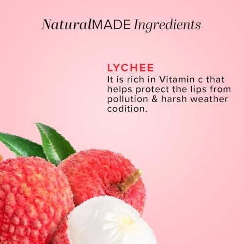 Khadi Natural Lychee Lip Balm with Beeswax & Shea Butter | Softens and Hydrates Lips | Free from Harsh Chemicals | Unisex | 5g 4
