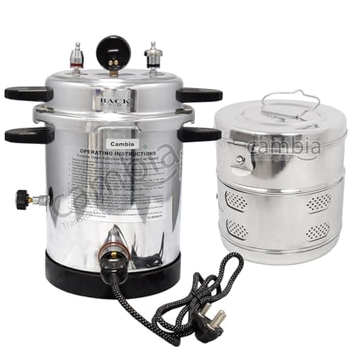 Cambia Electric Autoclave 13 Litre (9"x11") with Dressing Drum (8"x8")