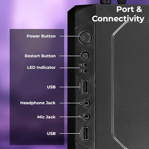 Assembled Desktop PC Core i5 4th Gen | 8GB RAM | 128GB SSD | Win 11 + MS Office | WiFi | HDMI & VGA Dual Display | RGB Gaming Cabinet (3 Fans) | Home Office Study | 2 Year Warranty | Ready to Use 3