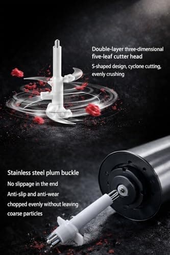INDIA'S NO.1 Electric meat Grinder, Meat Chopper Machine With Stainless Steel Bowl Heavy Motor - Multi Speed Modes For Kitchen Food Processor, Meat, Vegetables, Onion, Fruits and Nuts Mixer/Juicer (2L 5