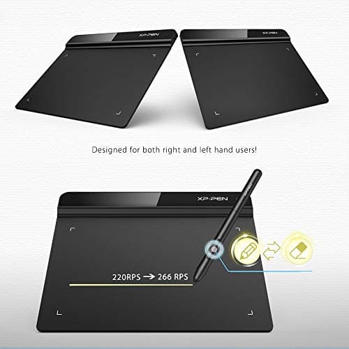 XP-Pen StarG640 Graphics Drawing Tablet Pen Tablet (6x4 Size, 8192 Levels of Pressure Sensitivity, Battery Free Stylus and 20 Replacement nibs), Black 5