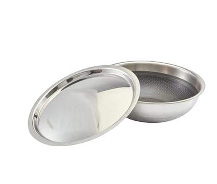 Zoraware Triply Honeycomb Tasra 26cm Diameter / 3300ml | Silver