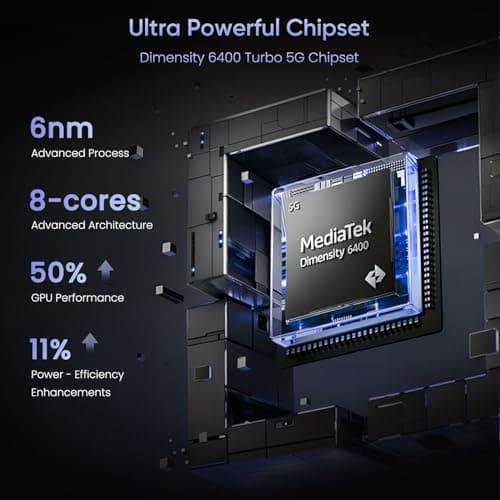 realme 16 5G Smartphone 8+256GB,6.57-inch Screen, 144Hz Display, 7000mAh Battery, 60W Fast Charging, Rear50MP+Front50MP AI Camera, MediaTek Dimensity 6400 Turbo,IP69, White 5