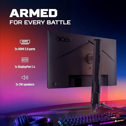 Predator XB253Q F3 24.5 Inch IPS FHD Gaming Monitor | 320Hz Refresh | 1 ms VRB | FreeSync Premium | sRGB 99%, HDR10 | ErgoStand Tilt/Swivel/Height | 2×HDMI 2.0 + DP 1.4 | Eye Care | Dual Speakers 4