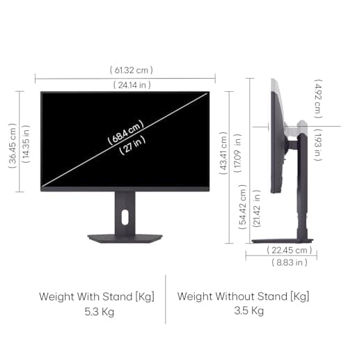 LG 27G610A 68.4 cm (27 Inch) Ultragear QHD (2560x1440) IPS Gaming Monitor, 1ms (GtG), 200Hz, sRGB 99%(Typ.), Anti-Glare, HDR10, AMD FreeSync™, DP, HDMI X 2, Tilt/Swivel/Height/Pivot Adjustable(Black) 4