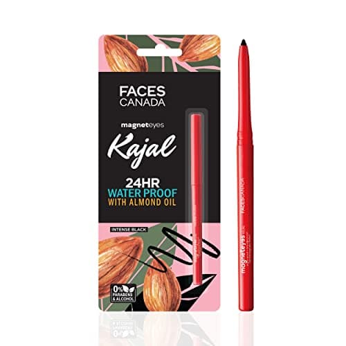 FACESCANADA Ultimepro Hd Deep Black One Stroke Pencil Kajal 1.4G & Magneteyes Kajal - Black, 0.35G, Matte Finish 5