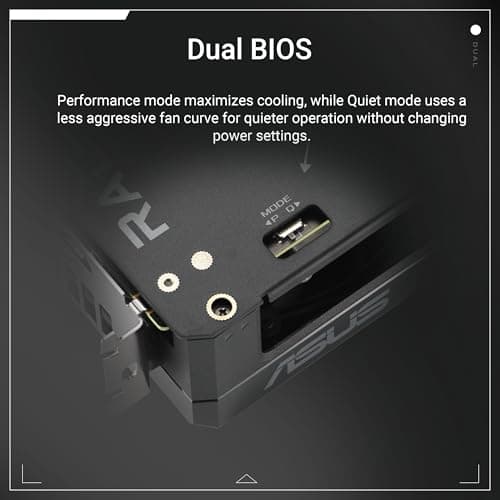 ASUS Dual Radeon RX 9060 XT 8GB GDDR6 Graphics Card, PCIe 5.0, HDMI 2.1b, DisplayPort 2.1a, 2.5-Slot Design, Axial-tech Fan Design, 0dB Technology 5