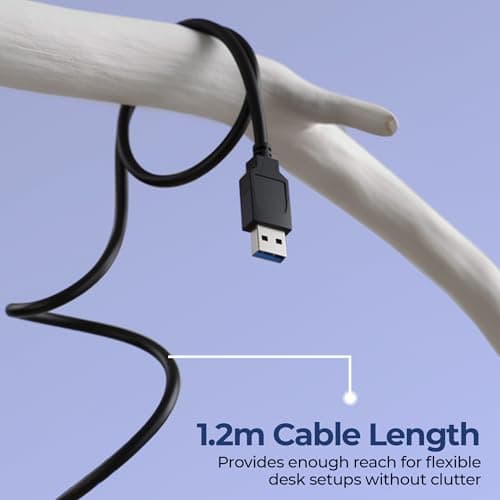 Zebronics Wired Keyboard with 104 Keys, 1.2m Cable, ₹ Key, USB Interface, UV-Coated Keys, Retractable Stand, USB Nano Receiver, for PC, Laptop(K65, Black) 5