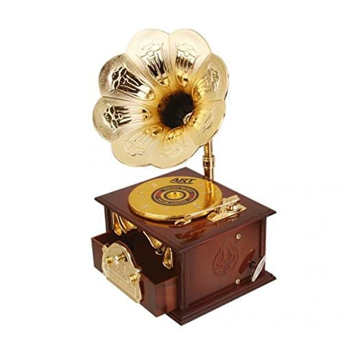ZOOMELLA Retro Gramophone Design Mechanical Disc Music Box|1970-Now| 1970-Now