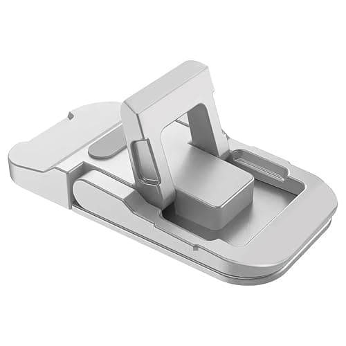 smashtronics Premium Metal Laptop Stand - Foldable, Height Adjustable Laptop Double kick Stand (Kickstand Silver) 3
