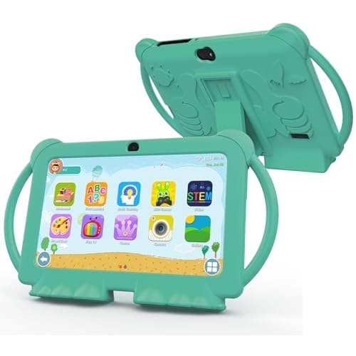 Kids Tablet, 7 Inch Tablet for Kids 4GB+32GB, Support 1TB Expansion, Android Preinstalled, Parental Control, Early Childhood Education, Dual Camera Tablets, Bluetooth, WiFi6