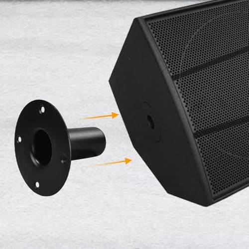Meadawgs® 2 Pieces Speaker Bottom Base Speaker Stand Mount Plate for Study Room Indoor| TV Video & Home Audio | TV Video & Audio Accessories |1x Speaker Stand Top Hat 3