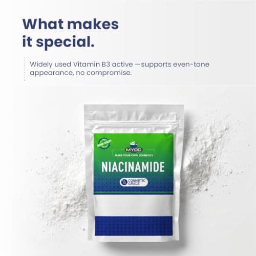 MYOC Niacinamide Powder for DIY skincare - 113 g — cosmetic grade vitamin B3 for face serum, moisturiser and face wash formulations 4