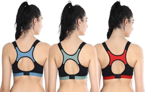 Heavy movement control improves using plus size sport bra created as a supportive bra offering padded stability, strong hold, breathable cotton sport fabric, secure straps, gym confidence, running. 2