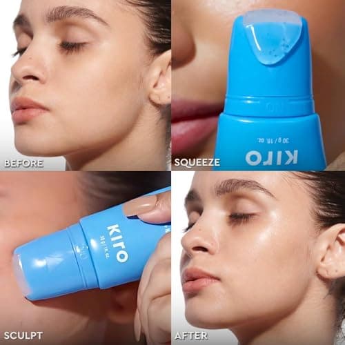 Just Rollin' Face Sculpting Primer - Au Naturel, 30g | Hydrating, Plumping & Bluring | Brightening & Soothing | Non-Stick & Clear Formula | Infused with Niacinamide, Glycerin & Collagen Peptides 3