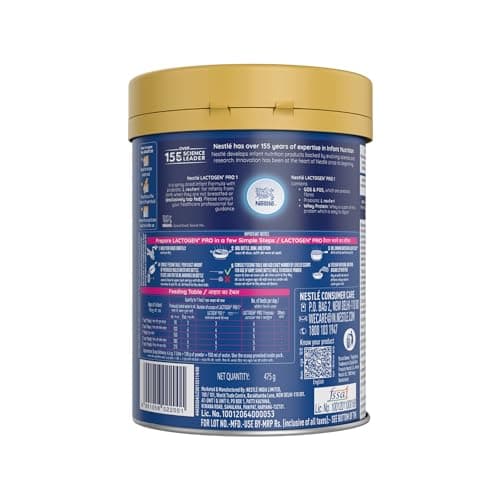 Lactogen Pro Stage 1, 475g Tin Pack With Smartlid, Infant Formula With Probiotic, Prebiotics And Whey Protein 2