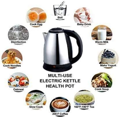 TE Fast Boiling Tea Kettle Cordless, Stainless Steel Finish Hot Water Kettle ? Tea Kettle, Tea Pot ? Hot Water Heater Dispenser (2 Liter) 3
