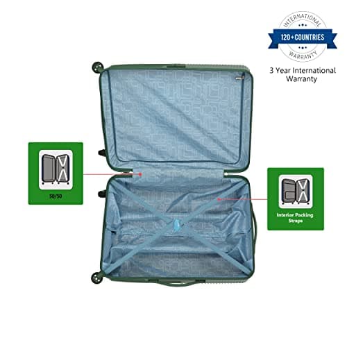 American Tourister Georgia 69 cms Medium Check-in Polycarbonate Hard-Sided 4 Spinner Wheels Luggage/Suitcase/Trolley Bag (Forest Green) 4
