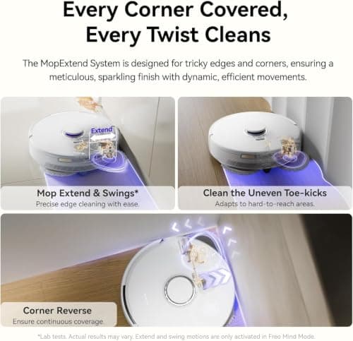 NARWAL Freo X10 Pro Robot 2-in-1 Vacuum and Mop, 11000Pa Suction, EdgeReach Mopping, Zero Tangle Technology, Self-Emptying with De-Tangling Side Brushes 5