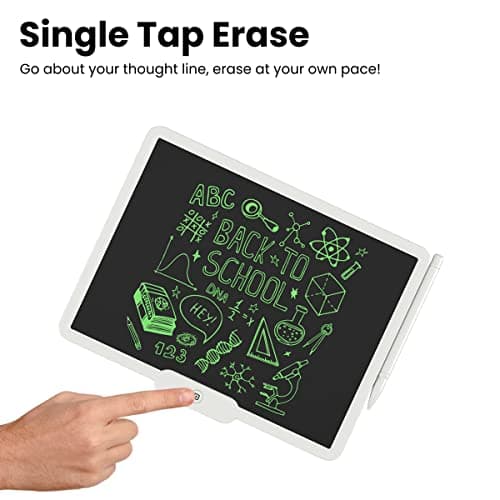 Portronics Ruffpad 10X Re-Writable LCD Writing Pad with 10 inch(25.4cm) Writing Area, India's First Notepad to Save and Share Your Child's First creatives via Ruffpad app on Your Smartphone 2