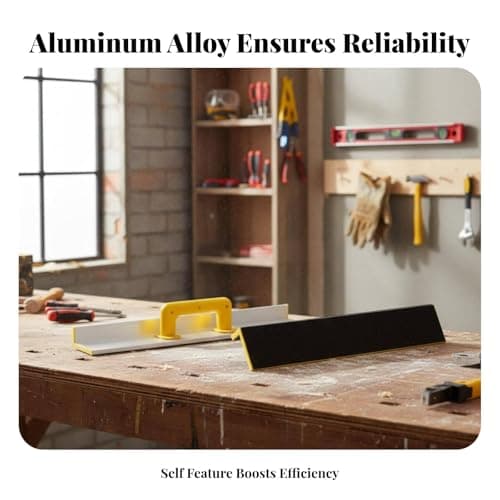 OJIVA® Aluminum Alloy Body Inside Corner Sanding Tool Lightweight L-Shaped Hand Sander Long-Lasting Construction Drywall Corner Sander Ergonomic Handle for DIY Enthusiasts, Carpenters, in 5