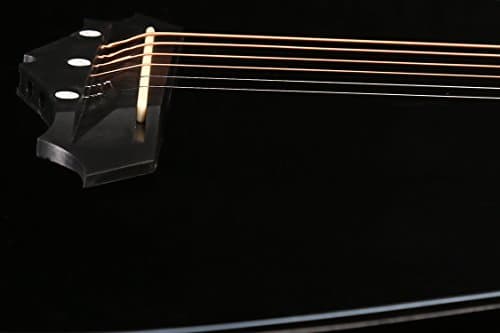 Juârez Acoustic Guitar Kit, JRZ38C/BK 38 Inch Cutaway, 038C with Bag, Strings, Pick and Strap, Black 6