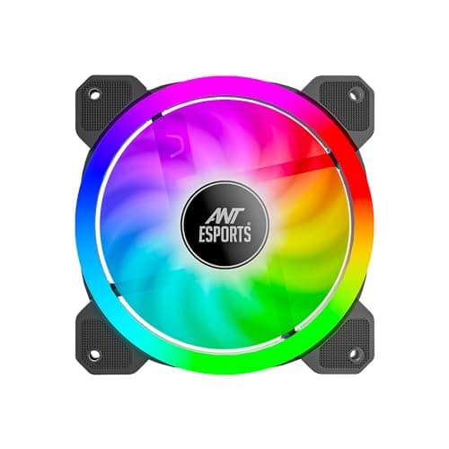 Ant Esports Superflow 120 ARGB V2, RGB Sync, Hydro Bearing, PWM Control, 1200 RPM Case Fan/Cooler 2