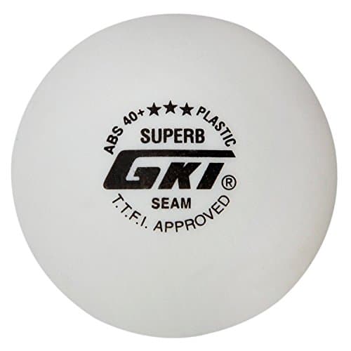 GKI Superb Plastic Table Tennis Ball, (White) Standard Size 3