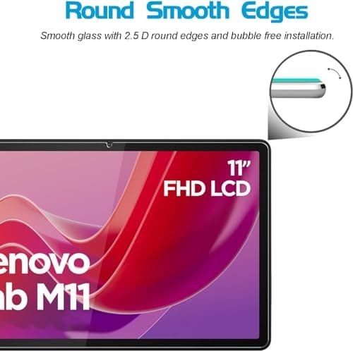VERTUS® Premium Tempered Glass Screen Protector for Lenovo Tab M11 11 inch with Anti-Scratch & Smudge Proof Coating 5
