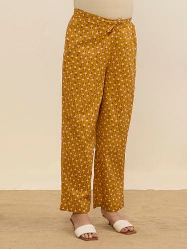 MomToBe Maternity Kurta Set for Women | Cotton Pregnancy & Feeding Friendly Kurti Set | Comfortable Indian Ethnic Wear (in, Alpha, XL, Regular, Goldenrod Yellow) 5