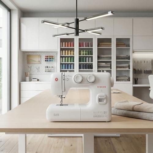 SINGER New Elite Sewing Machine | Powerful BLDC Motor | 23 Built-in Stitches | Auto Needle Threader | Electronic Stepless Foot Pedal | Heavy-Duty Metal Frame | Dual LED Lights | 2 Years Warranty 5