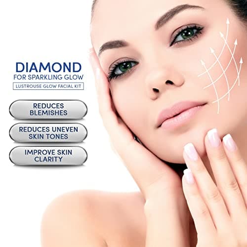 Herbal Tree Diamond Facial Kit for Sparkling, Lustrous Glow, Improve Skin Clarity with Diamond Dust for Reduce Blemishes & Instant Brightness | Suitable for Women & Men (525 gm + 5 ml) 2