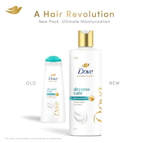 Dove Dryness Care Shampoo 340 ml|| With Pro-Moisture Complex for Dry Hair & Scalp|| Gives Soft|| Smooth|| Damage Free Hair - Daily Shampoo for Men & Women 3