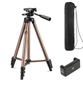 Syvo WT 3130 Aluminum Tripod (133 cm), Universal Lightweight Tripod with Mobile Phone Holder Mount & Carry Bag for All Smart Phones, Gopro, Cameras