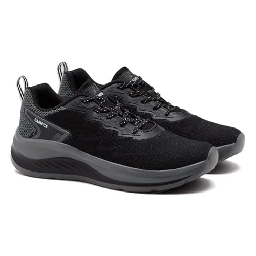 Campus Men's Black/D Grey Running Shoes - 8UK/India 1 Pair 3
