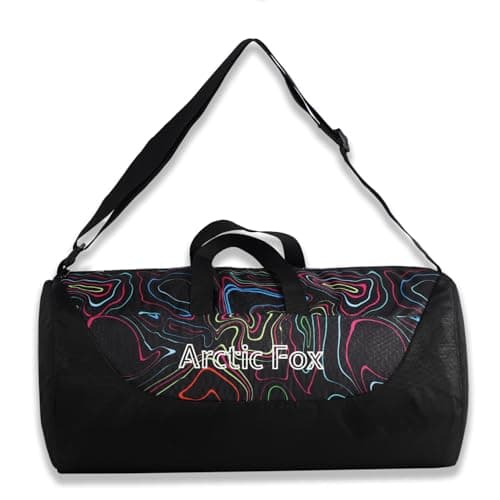 Arctic Fox E Barrel Lines Black Duffel Bag