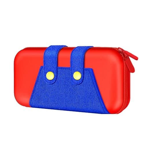 OIVO INDIA EVA Travel Case Pouch Compatible with Nintendo Switch and for Switch OLED Console, Portable Travel Carry Case for Switch/Switch OLED, Protective Box, Red