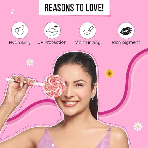 SUGAR POP Nourishing Lip Balm, 4.5g - 07 Plum Tinted Lip Moisturizer For Dry & Chapped Lips Enriched With Castor Oil, SPF Infused Lip Care For Women 4